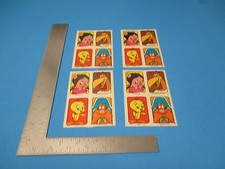 Vintage 1979 Warner Bros. Inc. 4 Sheets of Stickers Bugs Bunny His Friends S2233