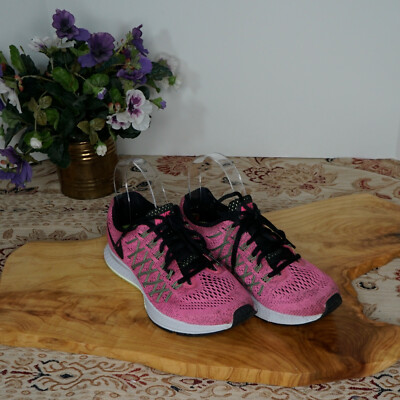 NIKE Women's Air Zoom Pegasus 32 749344-600 Pink Green Running Shoes Size 5.5