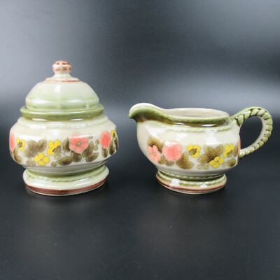 Zeller Keramik Milch & Zucker Set Serie Mille Fleurs Zell am Hammersbach