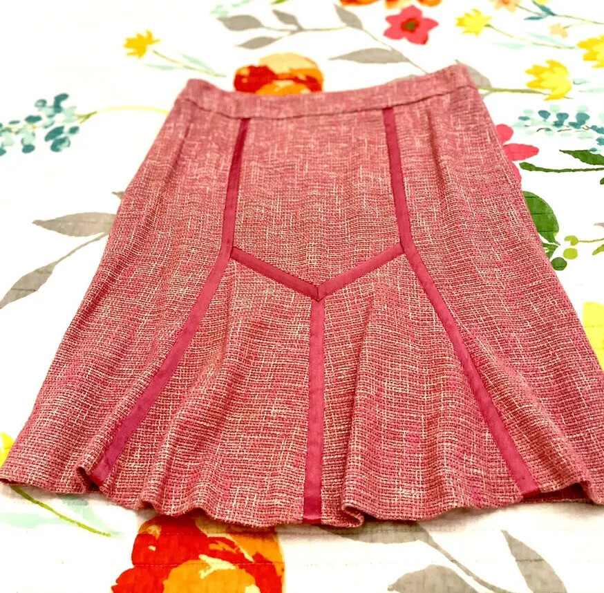 スカート VALENTINO COTTON SKIRT Red Valentino Skirt Pink Size 42 4 Cotton Blend Pleated w/r