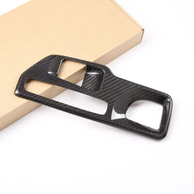 Dry Carbon Fiber Car Gear Shift Panel Trim Cover For Toyota Supra A90 2019-2022