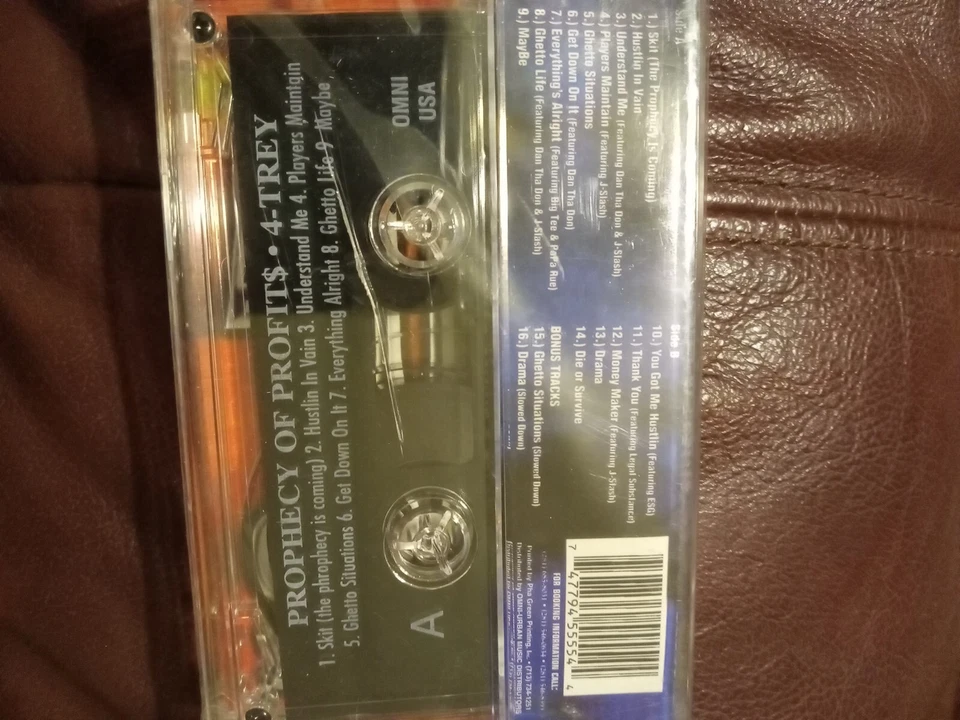 4-TREY Prophecy Of Profits SEALED Gangsta Rap Tape Texas G-Funk E.S.G. Big T  - Image 4 of 4