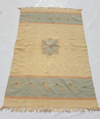 Vintage Traditional Handcrafted Turkish Kilim Rug for Home Décor 178x117 cm