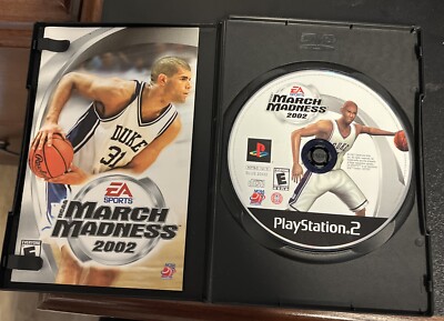 NCAA March Madness 2002 (Sony PlayStation 2, PS2) DISC ONLY Untested, W Manual