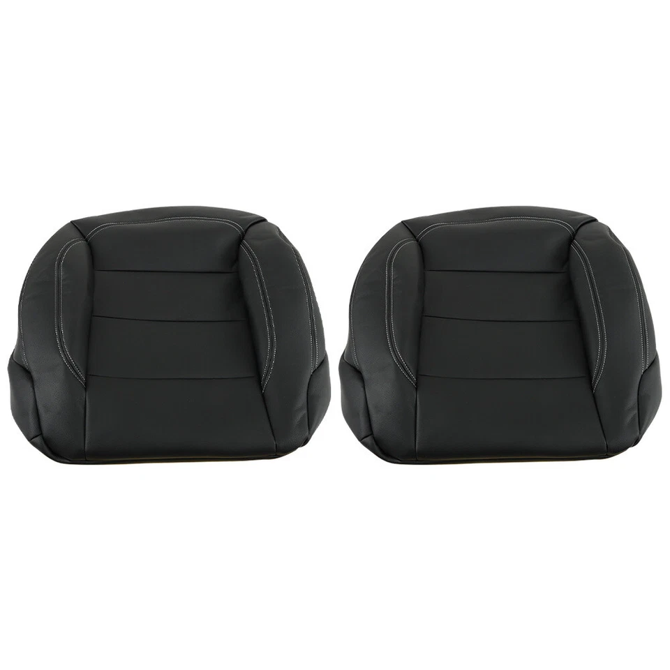 Fundas de asiento delanteras de laboratorio para Mercedes Benz ML350 ML550 2012-2015 cuero negro Foto 3 de 4