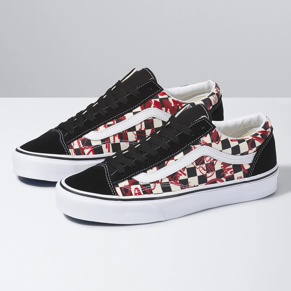 Vans style 36 red checkerboard hotsell