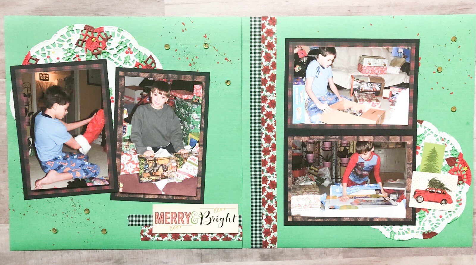 Christmas Scrapbooking, Christmas Layouts, Premade Christmas Scrapbook Pages eBay