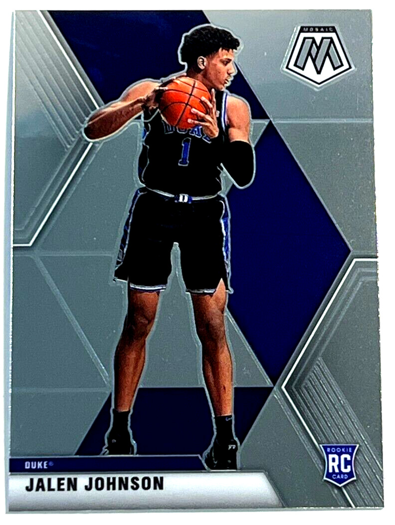 2021 Panini Chronicles Draft Picks #263 Jalen Johnson Mosaic RC Rookie Duke
