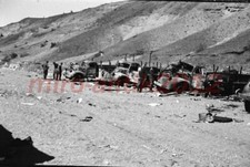 Photo Negative, WW2, Burned Out Truck After Attack, 5026-873/17