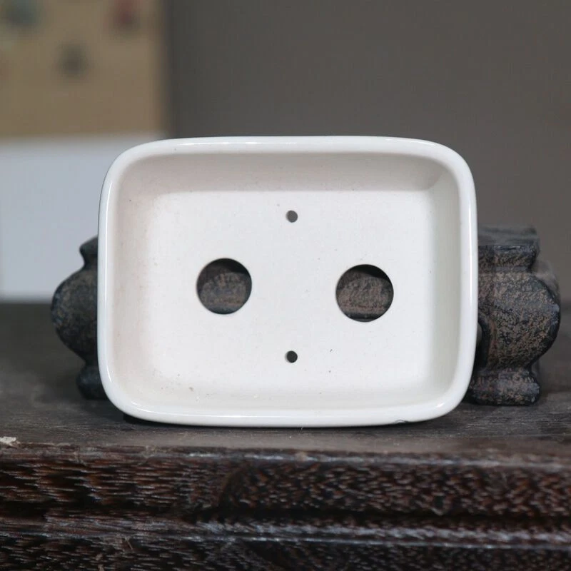 Rectangular Bonsai Planter Yixing Zisha Purple Sand Ceramic Orchid Succulent Pot - Image 4 of 4