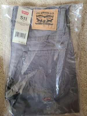 Levi 511 Regular Girls Size 10 Grey Pant NWT