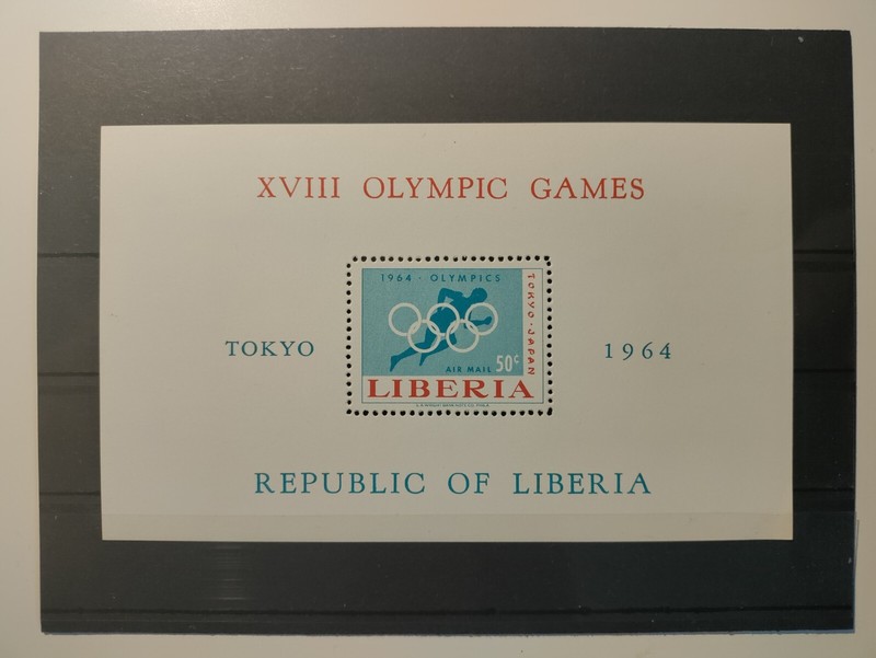 1964 Liberia Souvenir Sheet(Olympics-Tokio'64),MNH,OG