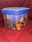 VTG 12 Traditional Santa Sugar Ball Christmas Ornaments Decorative Hexagon Box — photo 7