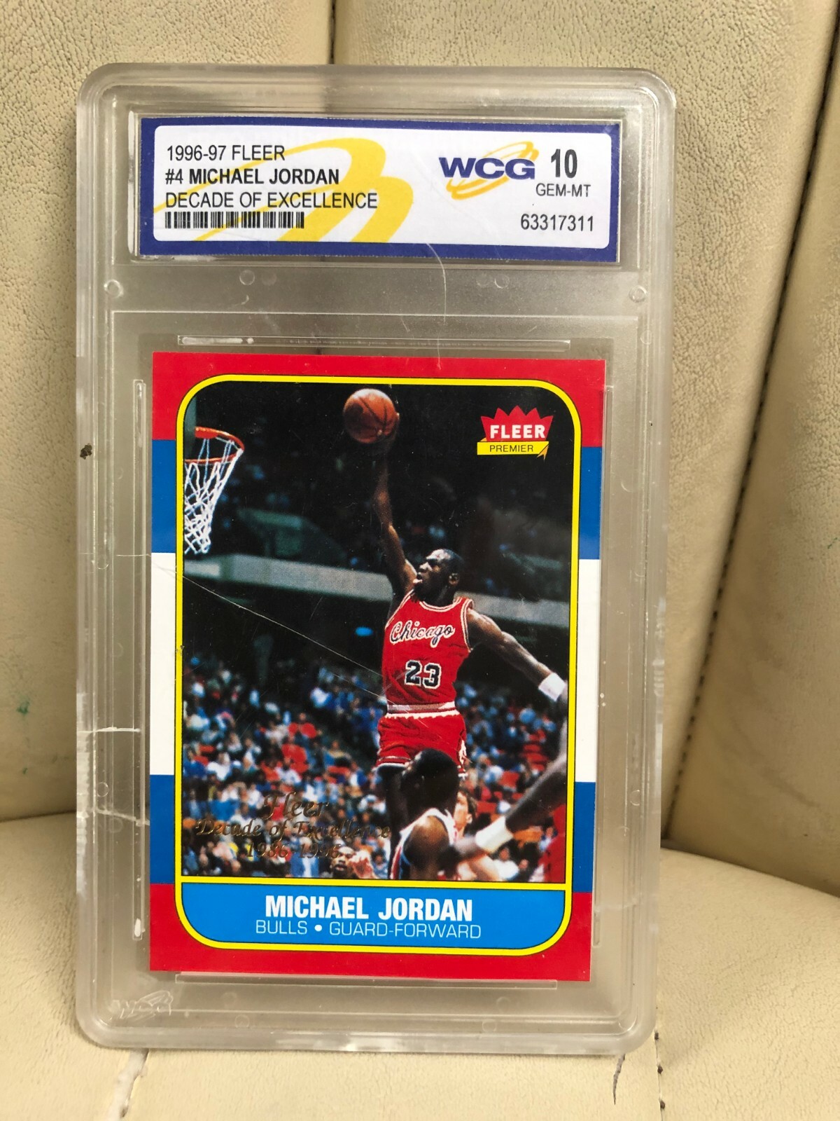 MICHAEL JORDAN Chicago Bulls Guard Forward 1996 Fleer Decade of Excellence  Card | eBay