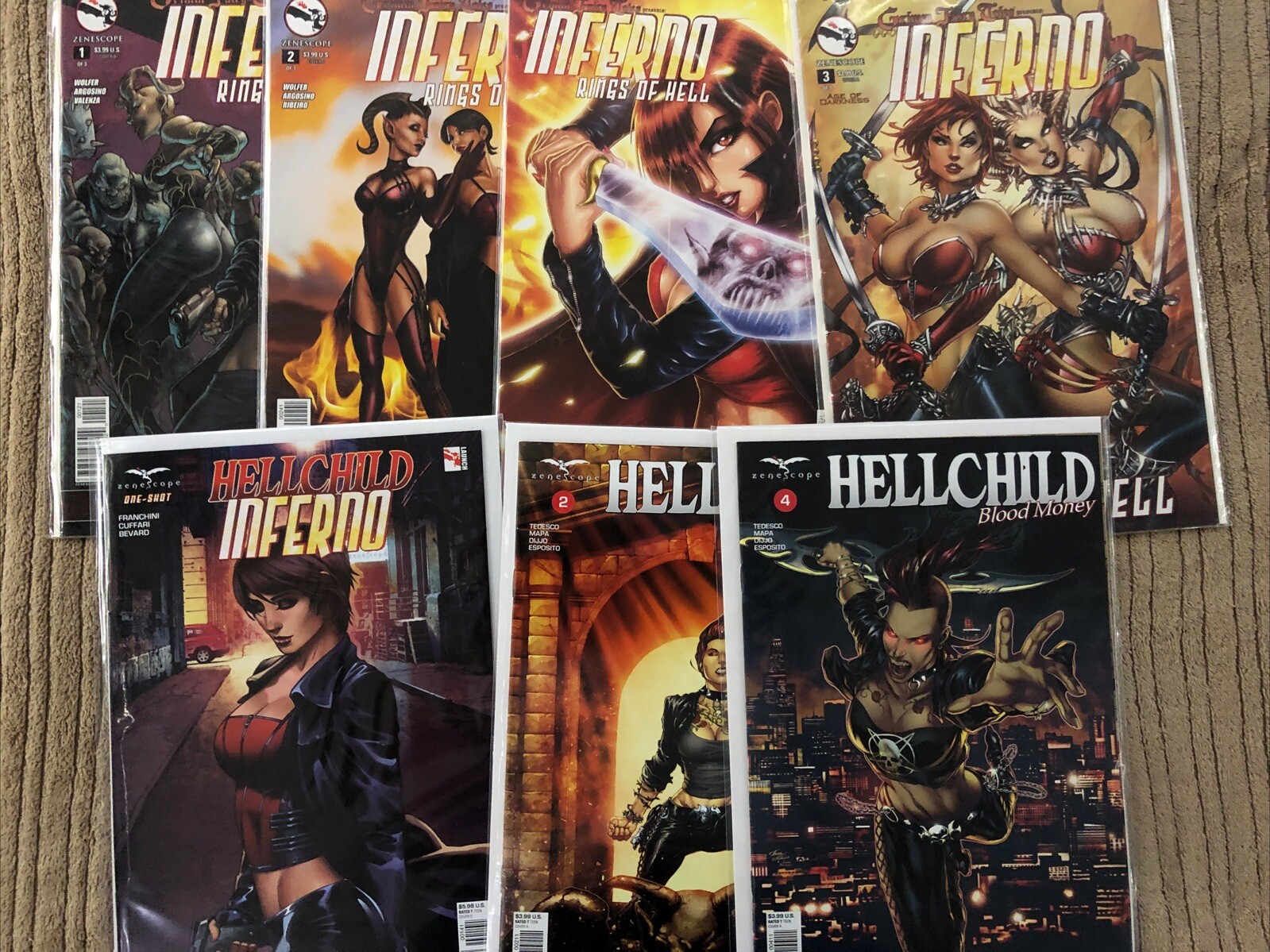 Grimm Fairy Tales Presents Inferno: Rings of Hell Set (Zenescope Entertainment)