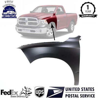 New Fender For 11-18 Ram 1500 2500 19-24 Ram 1500 Classic Front LH Primed