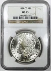*1884 CC MORGAN DOLLAR NGC MS 63* *TOUGH CC ISSUE* NR #GVIP012