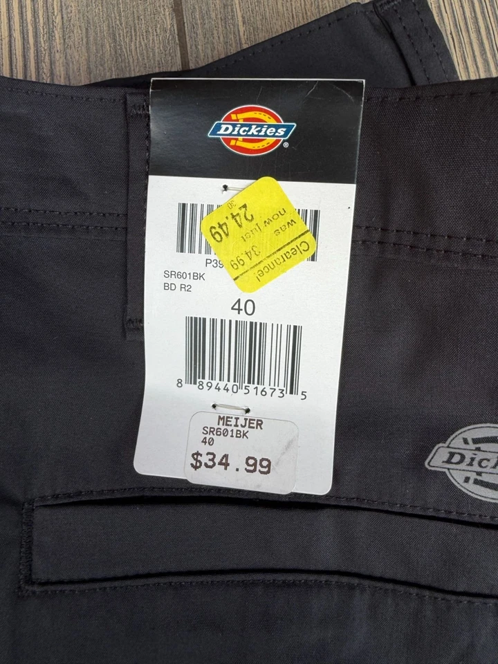 Pantalones cortos Dickies Temp-iQ Performance Workwear 40 negros que absorben la humedad Foto 4 de 4