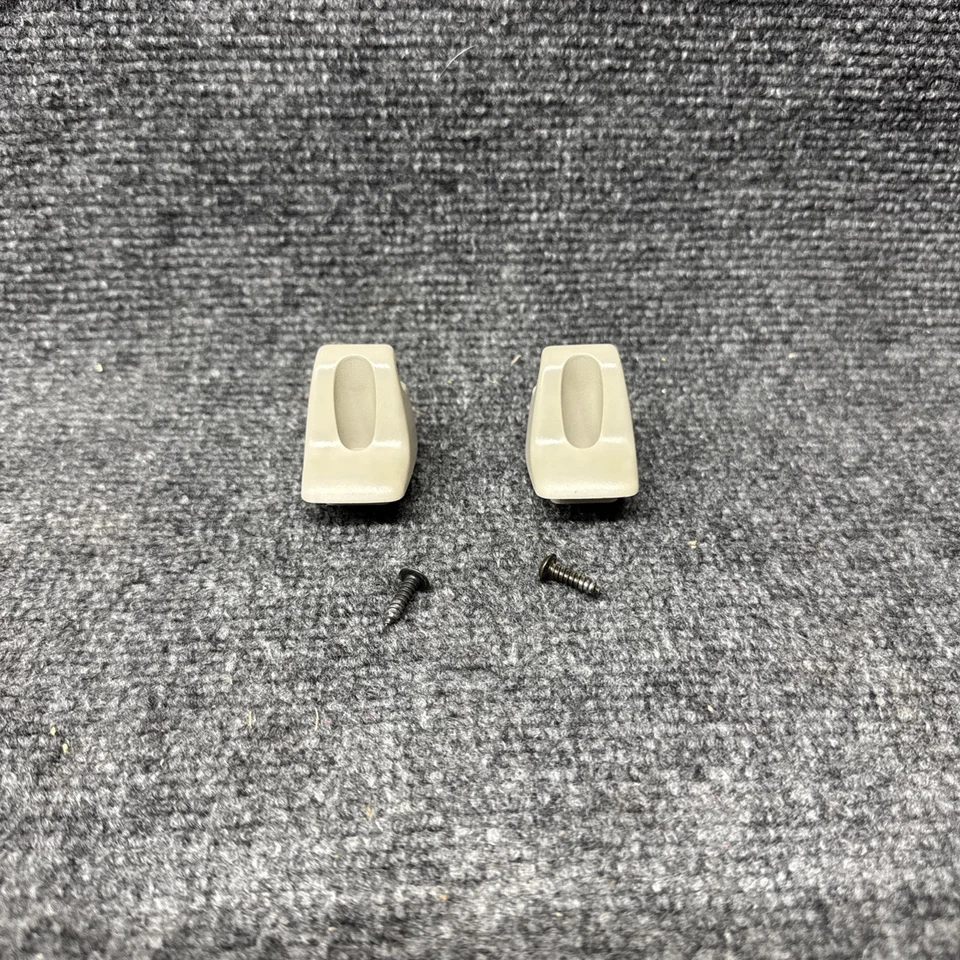 2004-2011 Chevrolet Colorado GMC Canyon Sun Visor Clip Set Grey With Screws Foto 2 de 4
