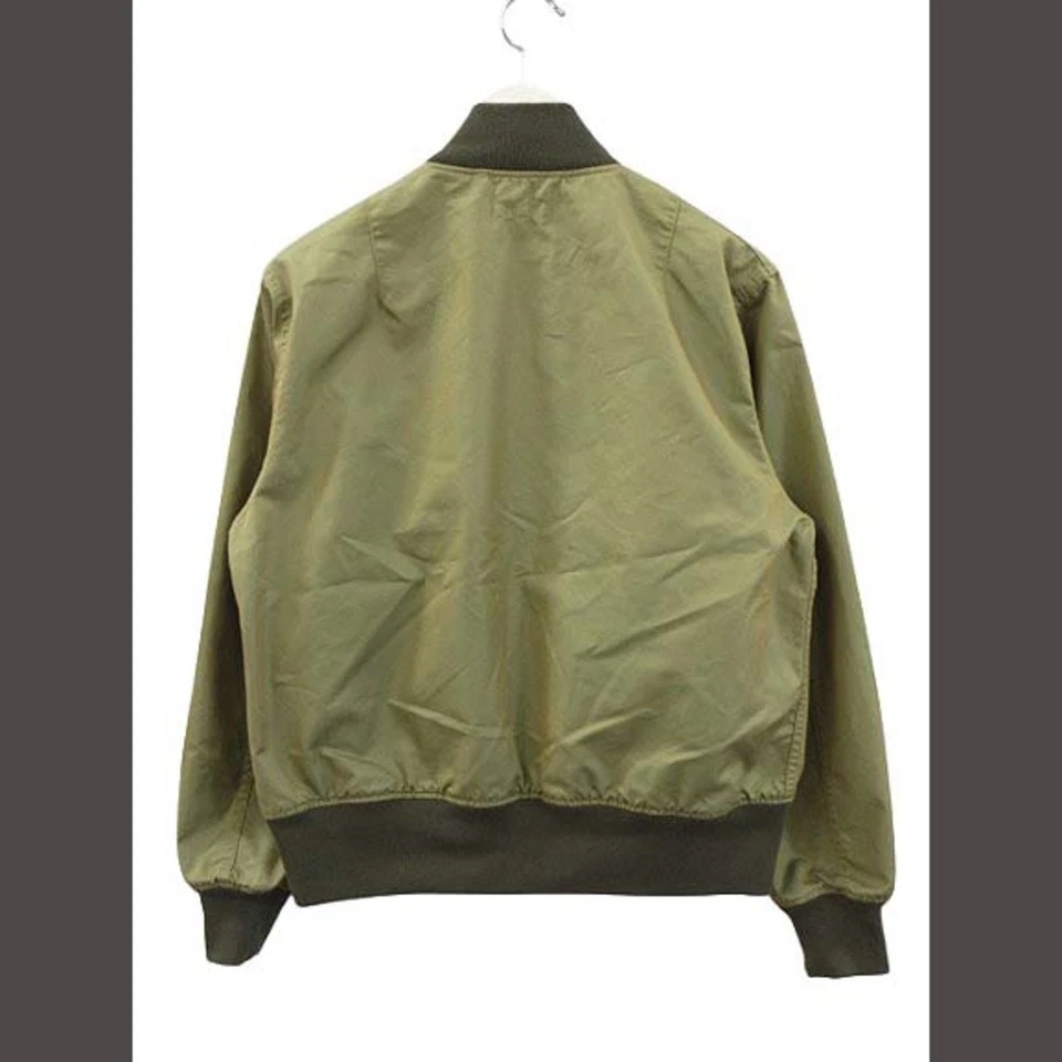 Engineered Garments Aviator Jacket Nepenthes S Khaki Green Zip-Up  #EK BDA - Image 2 of 3