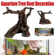 Artificial Resin Driftwood Aquarium Decor Realistic Fish Tank Ornament Craft AU