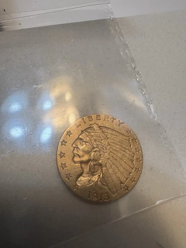 1913 gold indian head $2.5 gold coin