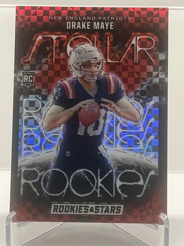 2024 Panini Rookies & Stars - Red Plaid Stellar Rookies Drake Maye #SR-DME