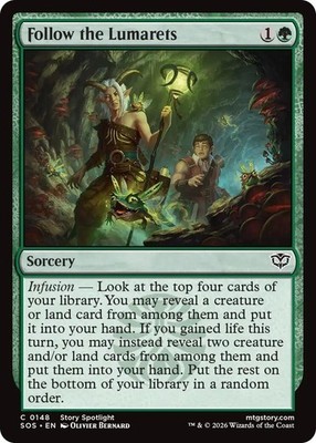 Follow the Lumarets Secrets of Strixhaven Foil MTG 148 NM
