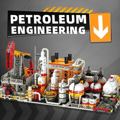 MOC Petroleum Engineering building blocks toys birthday Christmas gift 2143 pcs