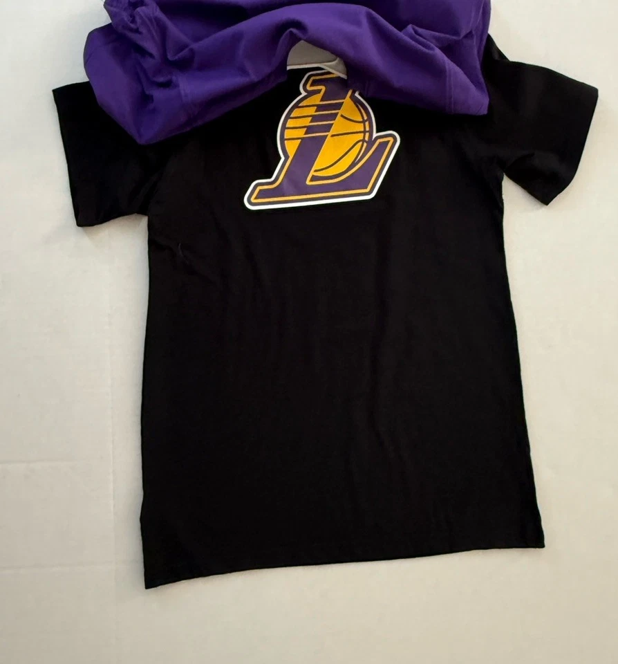 NBA Ultra Game LA Lakers 2-Pack T-Shirt Youth SZ 10-12 Black And Purple New - Image 4 of 4