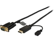 StarTech.com HD2VGAMM10 HDMI to VGA Active Converter Cable - HDMI to VGA Adapter
