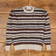 Vintage Lord Jeff Jumper Sweater M Icelandic USA Made Roundneck Multicoloured