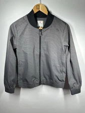 Samshield  Mens Size Small Gray Full Zip Bomber Jacket Lined Pockets NWOT