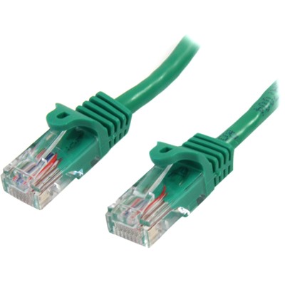 StarTech.com 45PAT5MGN 5 m Green Cat5e Patch Cable with Snagless RJ45 Connectors