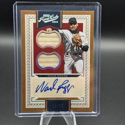 2016 Panini Prime Cuts #228 Wade Boggs #/25 Bat Relic Auto Game Used