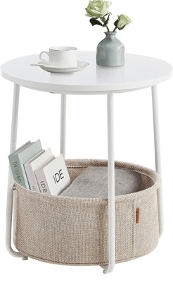 Runder Beistelltisch, kleiner Tisch, Couchtisch, kleiner Wohnzimmertisch Nachttisch 