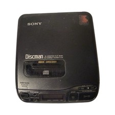 1992 Vintage Sony Discman D-34 Portable CD Player Mega Bass Untested