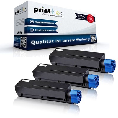 3x Ultra XL Tonerkartuschen für OKI MB472dnw Laser Toner