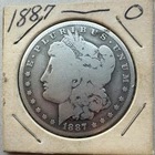 Morgan Dollar 1887 $1 Circulated New Orleans Mint 0.9 Fine Silver Coin