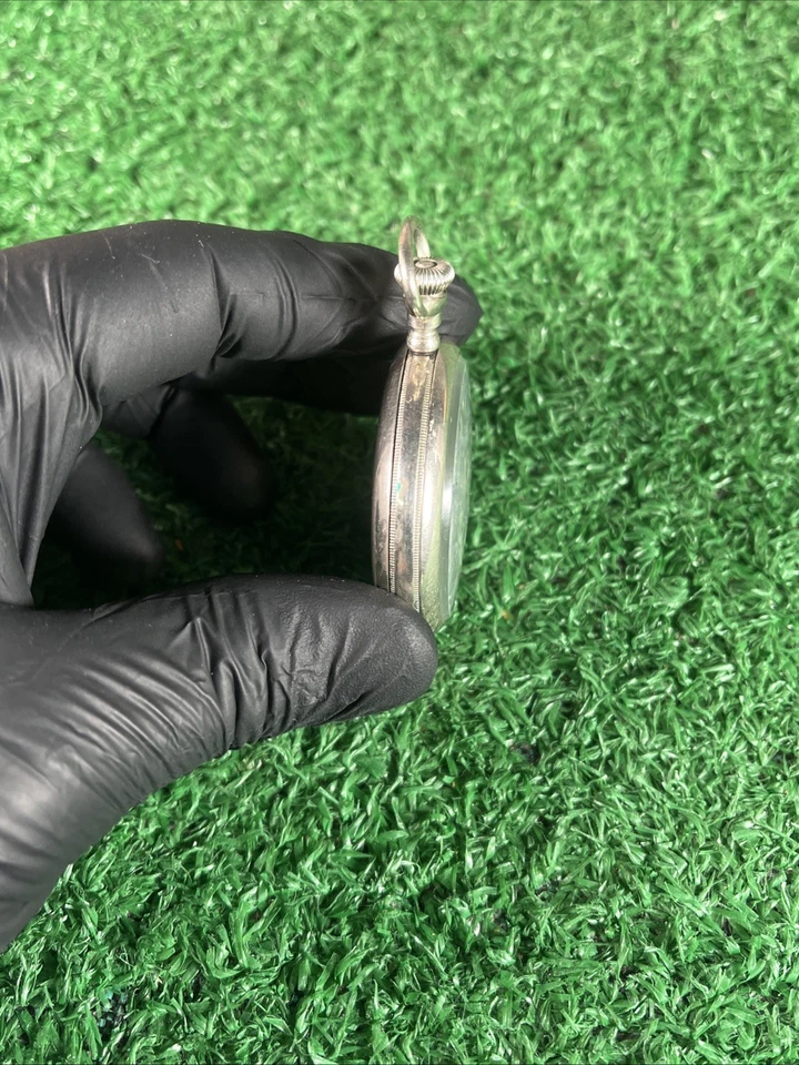 Antique Hampden Watch Co Open Face Pocket Watch PARTS AS IS - Image 4 of 4