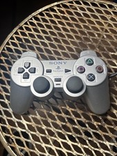 Sony PS2 SILVER Wired Controller OEM DualShock PlayStation 2 AUTHENTIC