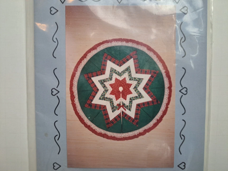 Lynn Dee Inc. Quilt Pattern - Christmas Star Tree Skirt (48" Tree Skirt) #C-102 - Image 2 of 3