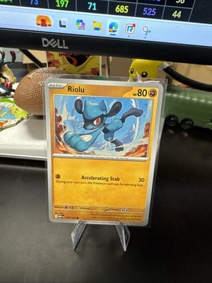 Riolu Mega Evolution 076/132 Pokemon Card Free Ship