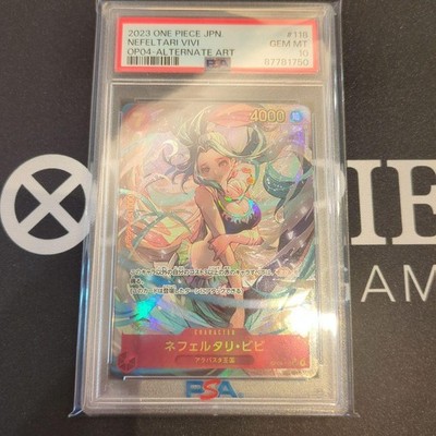 [Franchise] Nefertari Bibi Card SEC Parallel OP04-118 PSA GEM MT 10
