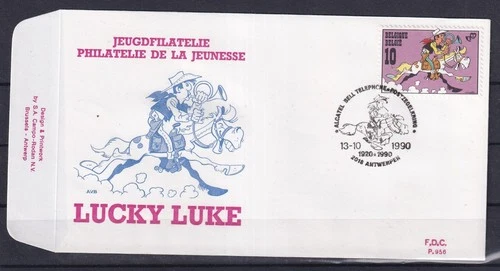 [LM79142] Belgium N°2390FDC Comics First Day Cover COB € 16,00 SUPERB