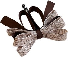 Bow Banana Clip, Banana Barrette Claw Hairpin, Elegant Vertical Ponytail coffee