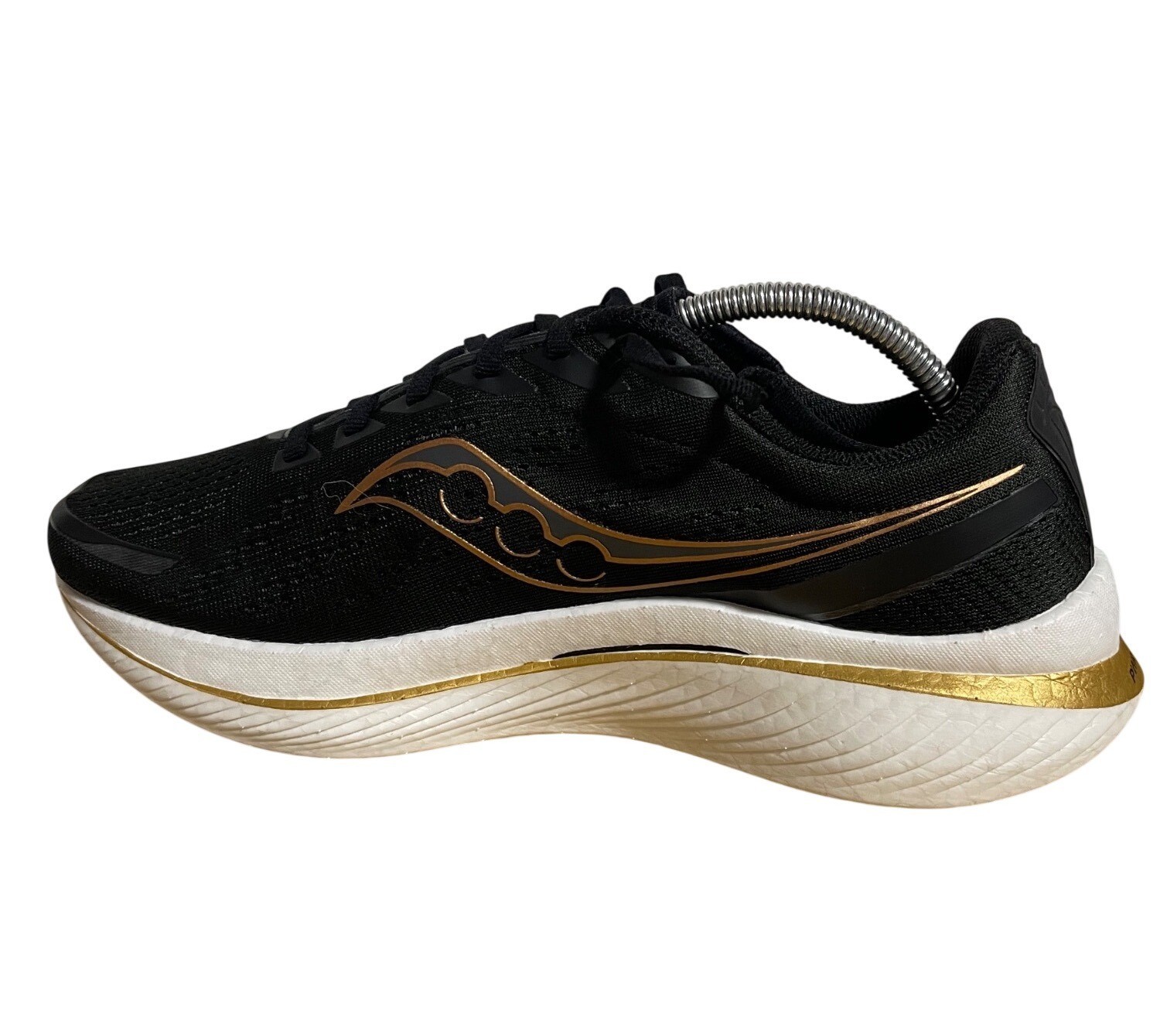 Saucony Endorphin Speed 3 Running Shoes Black/Goldstruck Colorway Mens 10.5W