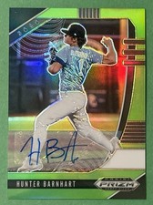 2020 Panini Prizm Draft Picks Hunter Barnhart Lime Green Autograph Auto RC /23