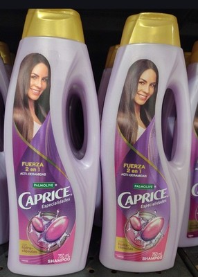 2X PALMOLIVE CAPRICE SHAMPOO 2 IN 1  STRENGTHENING ( FUERZA ) 2 BOTTLES 750ml EA
