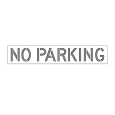No Parking Stencil Foldable Pavement Marking Stencil Roll-Up